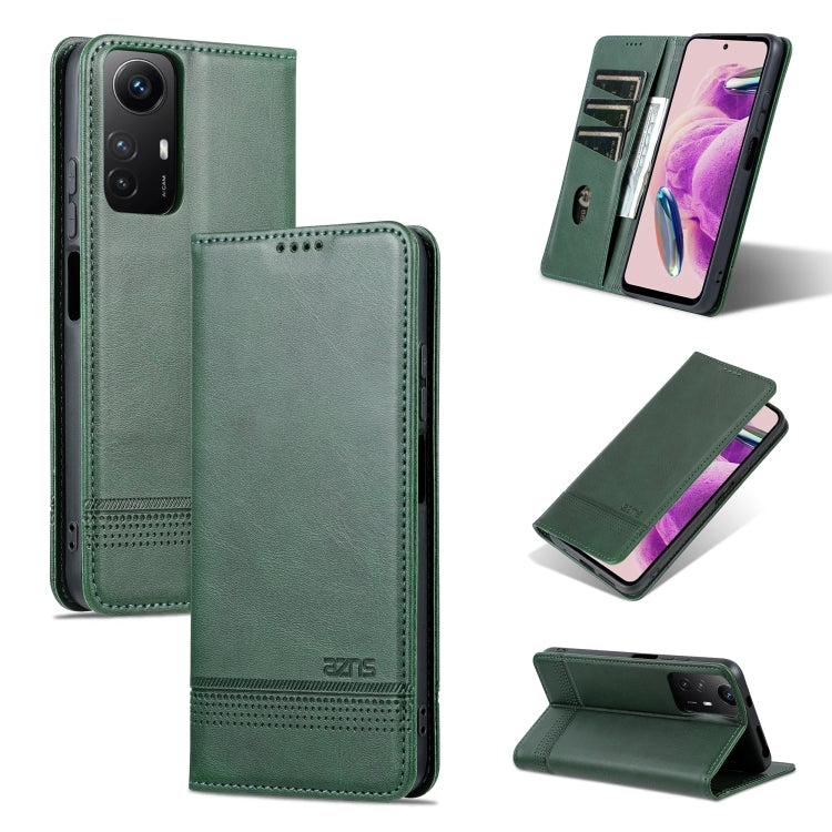AZNS เคสโทรศัพท์หนังพลิกเนื้อลูกวัวแม่เหล็ก, For Xiaomi Redmi K60 Ultra/Mi 13T/13T Pro, For Xiaomi Redmi K70/K70 Pro, For Xiaomi Redmi 12 4G, For Xiaomi Redmi Note 12S