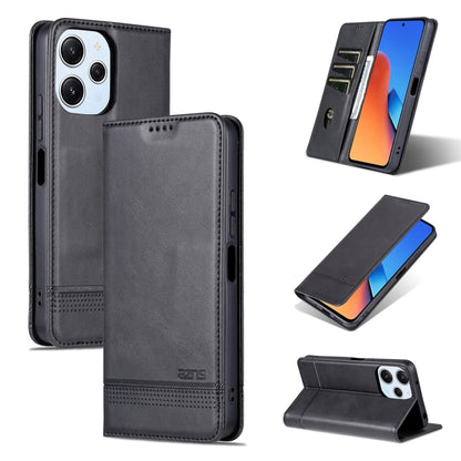 AZNS เคสโทรศัพท์หนังพลิกเนื้อลูกวัวแม่เหล็ก, For Xiaomi Redmi K60 Ultra/Mi 13T/13T Pro, For Xiaomi Redmi K70/K70 Pro, For Xiaomi Redmi 12 4G, For Xiaomi Redmi Note 12S