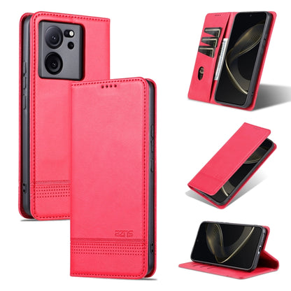 AZNS เคสโทรศัพท์หนังพลิกเนื้อลูกวัวแม่เหล็ก, For Xiaomi Redmi K60 Ultra/Mi 13T/13T Pro, For Xiaomi Redmi K70/K70 Pro, For Xiaomi Redmi 12 4G, For Xiaomi Redmi Note 12S