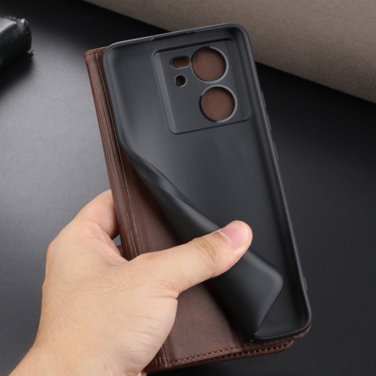 AZNS เคสโทรศัพท์หนังพลิกเนื้อลูกวัวแม่เหล็ก, For Xiaomi Redmi K60 Ultra/Mi 13T/13T Pro, For Xiaomi Redmi K70/K70 Pro, For Xiaomi Redmi 12 4G, For Xiaomi Redmi Note 12S