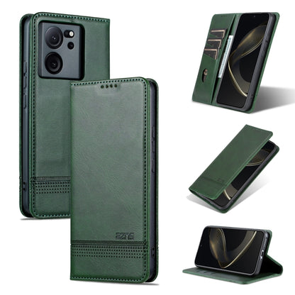 AZNS เคสโทรศัพท์หนังพลิกเนื้อลูกวัวแม่เหล็ก, For Xiaomi Redmi K60 Ultra/Mi 13T/13T Pro, For Xiaomi Redmi K70/K70 Pro, For Xiaomi Redmi 12 4G, For Xiaomi Redmi Note 12S