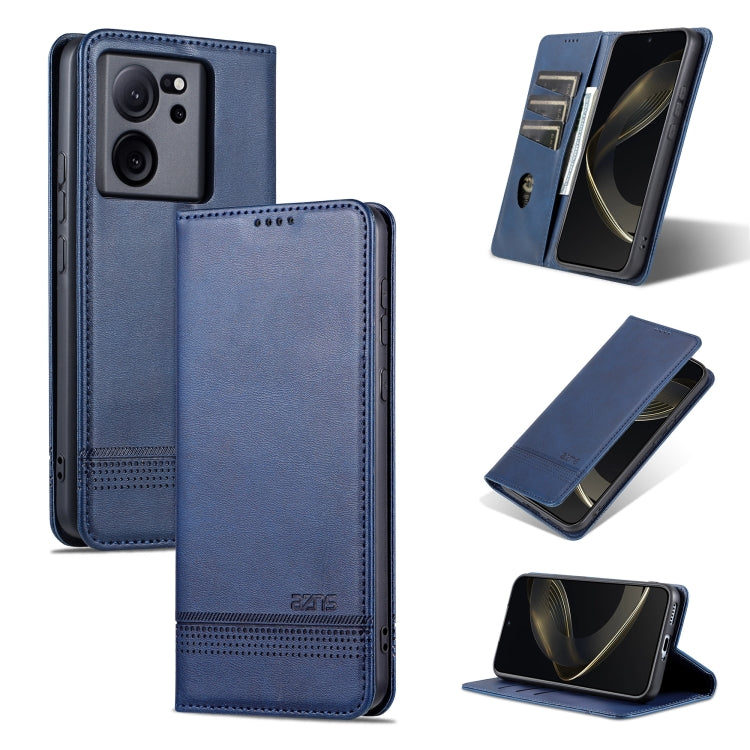 AZNS เคสโทรศัพท์หนังพลิกเนื้อลูกวัวแม่เหล็ก, For Xiaomi Redmi K60 Ultra/Mi 13T/13T Pro, For Xiaomi Redmi K70/K70 Pro, For Xiaomi Redmi 12 4G, For Xiaomi Redmi Note 12S