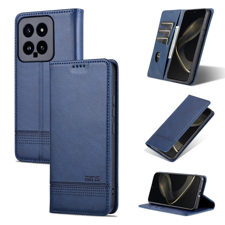 AZNS เคสโทรศัพท์หนังพลิกเนื้อลูกวัวแม่เหล็ก, For Xiaomi Redmi Turbo 3, For Xiaomi Redmi Note 13 Pro 4G, For Xiaomi Redmi Note 13 4G, For Xiaomi Redmi K70E, For Xiaomi 14 Ultra, For Xiaomi Redmi 13C / Poco C65, For Xiaomi 14 Pro, For Xiaomi 14