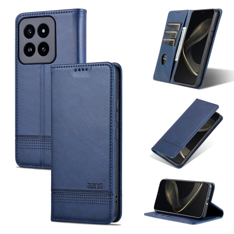 AZNS เคสโทรศัพท์หนังพลิกเนื้อลูกวัวแม่เหล็ก, For Xiaomi Redmi Turbo 3, For Xiaomi Redmi Note 13 Pro 4G, For Xiaomi Redmi Note 13 4G, For Xiaomi Redmi K70E, For Xiaomi 14 Ultra, For Xiaomi Redmi 13C / Poco C65, For Xiaomi 14 Pro, For Xiaomi 14
