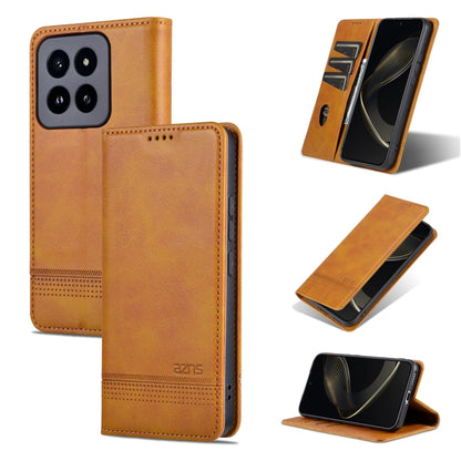 AZNS เคสโทรศัพท์หนังพลิกเนื้อลูกวัวแม่เหล็ก, For Xiaomi Redmi Turbo 3, For Xiaomi Redmi Note 13 Pro 4G, For Xiaomi Redmi Note 13 4G, For Xiaomi Redmi K70E, For Xiaomi 14 Ultra, For Xiaomi Redmi 13C / Poco C65, For Xiaomi 14 Pro, For Xiaomi 14