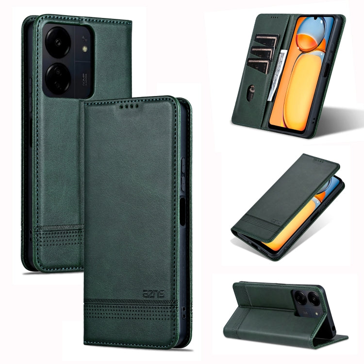 AZNS เคสโทรศัพท์หนังพลิกเนื้อลูกวัวแม่เหล็ก, For Xiaomi Redmi Turbo 3, For Xiaomi Redmi Note 13 Pro 4G, For Xiaomi Redmi Note 13 4G, For Xiaomi Redmi K70E, For Xiaomi 14 Ultra, For Xiaomi Redmi 13C / Poco C65, For Xiaomi 14 Pro, For Xiaomi 14