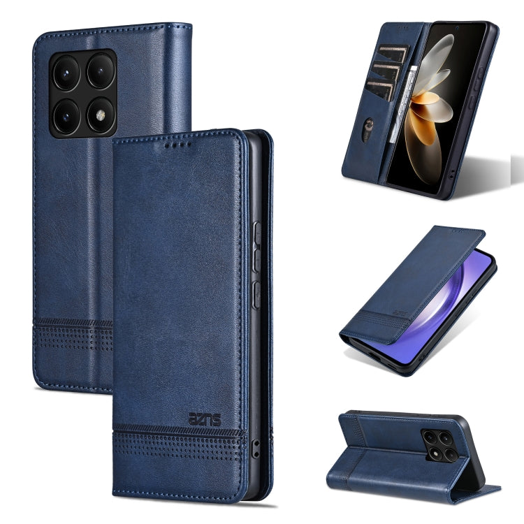 AZNS เคสโทรศัพท์หนังพลิกเนื้อลูกวัวแม่เหล็ก, For Xiaomi Redmi Turbo 3, For Xiaomi Redmi Note 13 Pro 4G, For Xiaomi Redmi Note 13 4G, For Xiaomi Redmi K70E, For Xiaomi 14 Ultra, For Xiaomi Redmi 13C / Poco C65, For Xiaomi 14 Pro, For Xiaomi 14