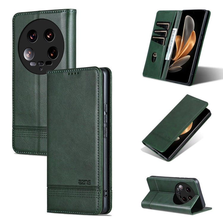 AZNS เคสโทรศัพท์หนังพลิกเนื้อลูกวัวแม่เหล็ก, For Xiaomi Redmi Turbo 3, For Xiaomi Redmi Note 13 Pro 4G, For Xiaomi Redmi Note 13 4G, For Xiaomi Redmi K70E, For Xiaomi 14 Ultra, For Xiaomi Redmi 13C / Poco C65, For Xiaomi 14 Pro, For Xiaomi 14