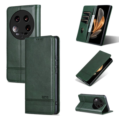 AZNS เคสโทรศัพท์หนังพลิกเนื้อลูกวัวแม่เหล็ก, For Xiaomi Redmi Turbo 3, For Xiaomi Redmi Note 13 Pro 4G, For Xiaomi Redmi Note 13 4G, For Xiaomi Redmi K70E, For Xiaomi 14 Ultra, For Xiaomi Redmi 13C / Poco C65, For Xiaomi 14 Pro, For Xiaomi 14