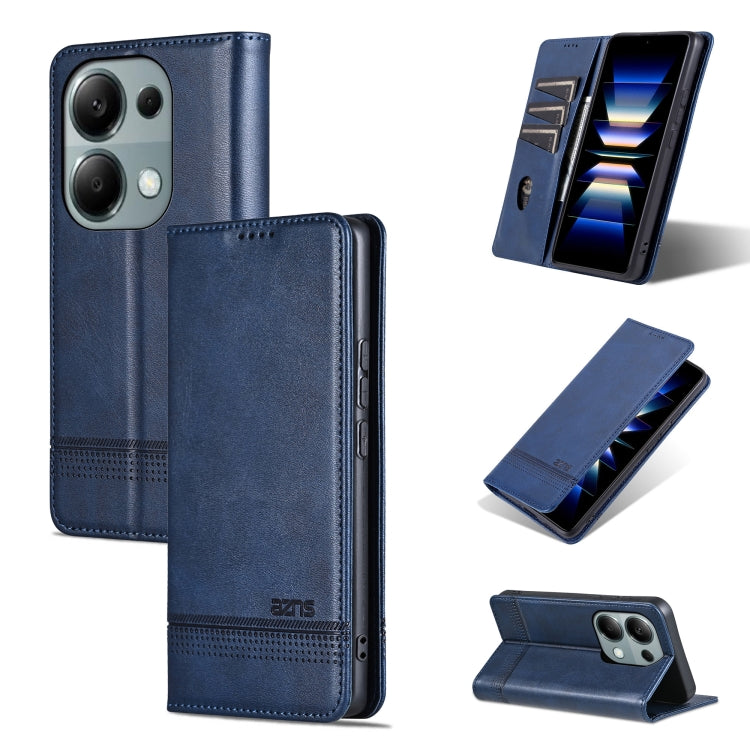 AZNS เคสโทรศัพท์หนังพลิกเนื้อลูกวัวแม่เหล็ก, For Xiaomi Redmi Turbo 3, For Xiaomi Redmi Note 13 Pro 4G, For Xiaomi Redmi Note 13 4G, For Xiaomi Redmi K70E, For Xiaomi 14 Ultra, For Xiaomi Redmi 13C / Poco C65, For Xiaomi 14 Pro, For Xiaomi 14