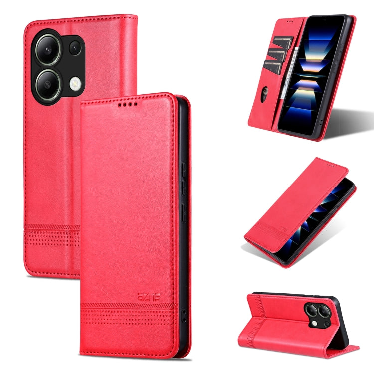 AZNS เคสโทรศัพท์หนังพลิกเนื้อลูกวัวแม่เหล็ก, For Xiaomi Redmi Turbo 3, For Xiaomi Redmi Note 13 Pro 4G, For Xiaomi Redmi Note 13 4G, For Xiaomi Redmi K70E, For Xiaomi 14 Ultra, For Xiaomi Redmi 13C / Poco C65, For Xiaomi 14 Pro, For Xiaomi 14