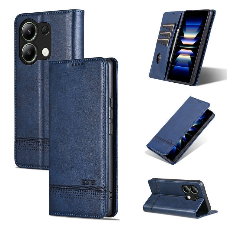 AZNS เคสโทรศัพท์หนังพลิกเนื้อลูกวัวแม่เหล็ก, For Xiaomi Redmi Turbo 3, For Xiaomi Redmi Note 13 Pro 4G, For Xiaomi Redmi Note 13 4G, For Xiaomi Redmi K70E, For Xiaomi 14 Ultra, For Xiaomi Redmi 13C / Poco C65, For Xiaomi 14 Pro, For Xiaomi 14