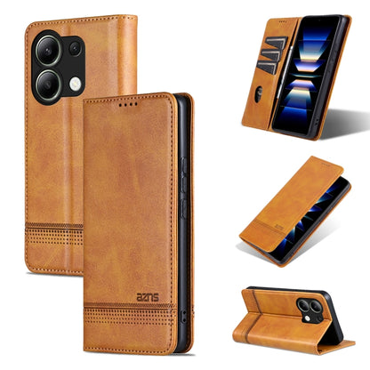 AZNS เคสโทรศัพท์หนังพลิกเนื้อลูกวัวแม่เหล็ก, For Xiaomi Redmi Turbo 3, For Xiaomi Redmi Note 13 Pro 4G, For Xiaomi Redmi Note 13 4G, For Xiaomi Redmi K70E, For Xiaomi 14 Ultra, For Xiaomi Redmi 13C / Poco C65, For Xiaomi 14 Pro, For Xiaomi 14