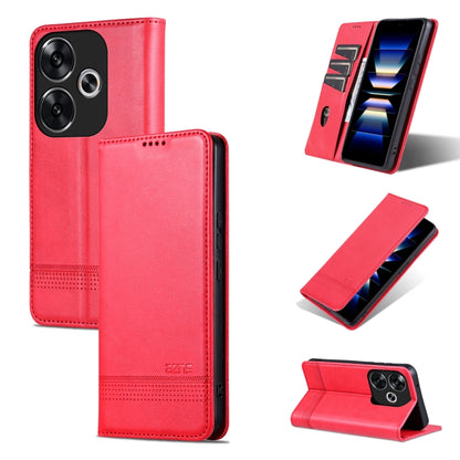 AZNS เคสโทรศัพท์หนังพลิกเนื้อลูกวัวแม่เหล็ก, For Xiaomi Redmi Turbo 3, For Xiaomi Redmi Note 13 Pro 4G, For Xiaomi Redmi Note 13 4G, For Xiaomi Redmi K70E, For Xiaomi 14 Ultra, For Xiaomi Redmi 13C / Poco C65, For Xiaomi 14 Pro, For Xiaomi 14