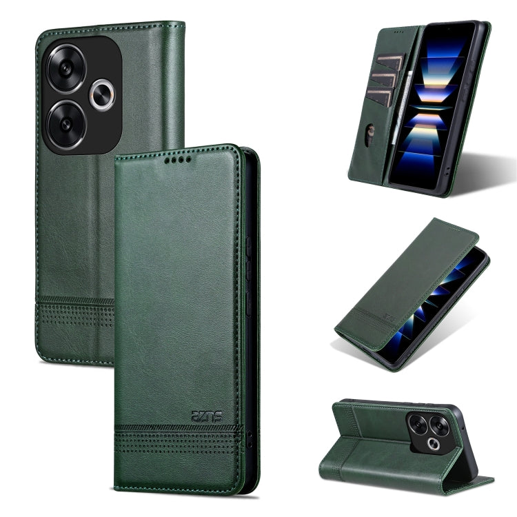 AZNS เคสโทรศัพท์หนังพลิกเนื้อลูกวัวแม่เหล็ก, For Xiaomi Redmi Turbo 3, For Xiaomi Redmi Note 13 Pro 4G, For Xiaomi Redmi Note 13 4G, For Xiaomi Redmi K70E, For Xiaomi 14 Ultra, For Xiaomi Redmi 13C / Poco C65, For Xiaomi 14 Pro, For Xiaomi 14