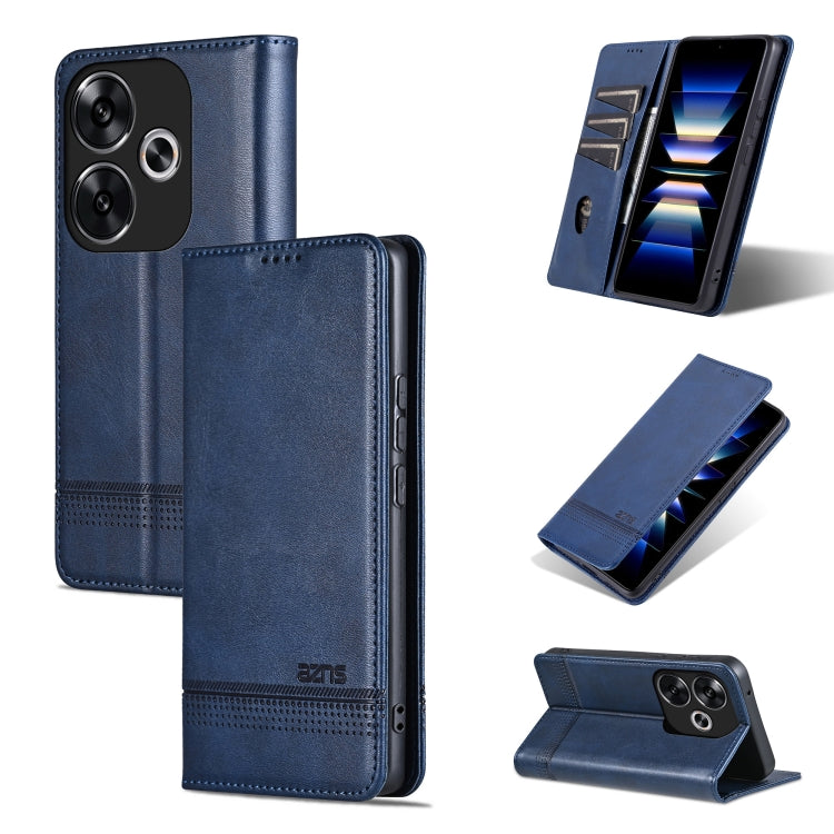 AZNS เคสโทรศัพท์หนังพลิกเนื้อลูกวัวแม่เหล็ก, For Xiaomi Redmi Turbo 3, For Xiaomi Redmi Note 13 Pro 4G, For Xiaomi Redmi Note 13 4G, For Xiaomi Redmi K70E, For Xiaomi 14 Ultra, For Xiaomi Redmi 13C / Poco C65, For Xiaomi 14 Pro, For Xiaomi 14
