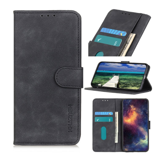 เคสโทรศัพท์หนังพื้นผิวย้อนยุค KHAZNEH, For iPhone 15
