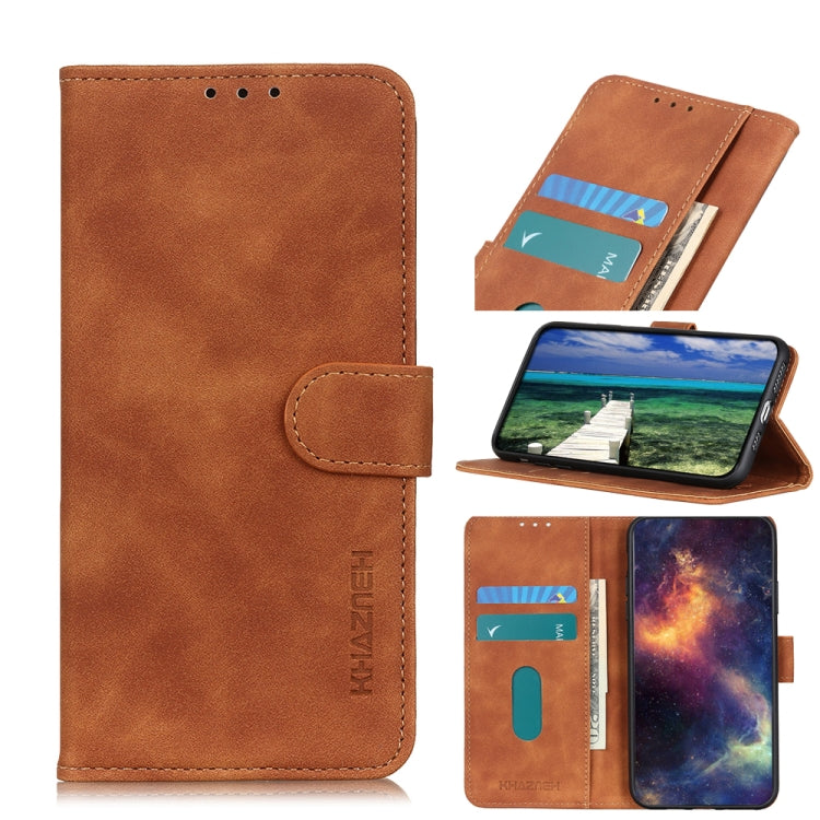 เคสโทรศัพท์หนังพื้นผิวย้อนยุค KHAZNEH, For iPhone 15