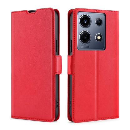 เคสโทรศัพท์หนังพลิกแนวนอนหัวเข็มขัดด้านข้างแรงดันไฟฟ้าบางเฉียบ, For Infinix Note 40 Pro 5G, For Infinix Note 40 4G, For Infinix Hot 40i, For Infinix GT 10 Pro 5G, For Infinix Smart 7 HD, For Infinix Hot 30i 4G, For Infinix Note 30 VIP 5G