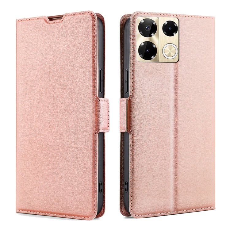 เคสโทรศัพท์หนังพลิกแนวนอนหัวเข็มขัดด้านข้างแรงดันไฟฟ้าบางเฉียบ, For Infinix Note 40 Pro 5G, For Infinix Note 40 4G, For Infinix Hot 40i, For Infinix GT 10 Pro 5G, For Infinix Smart 7 HD, For Infinix Hot 30i 4G, For Infinix Note 30 VIP 5G