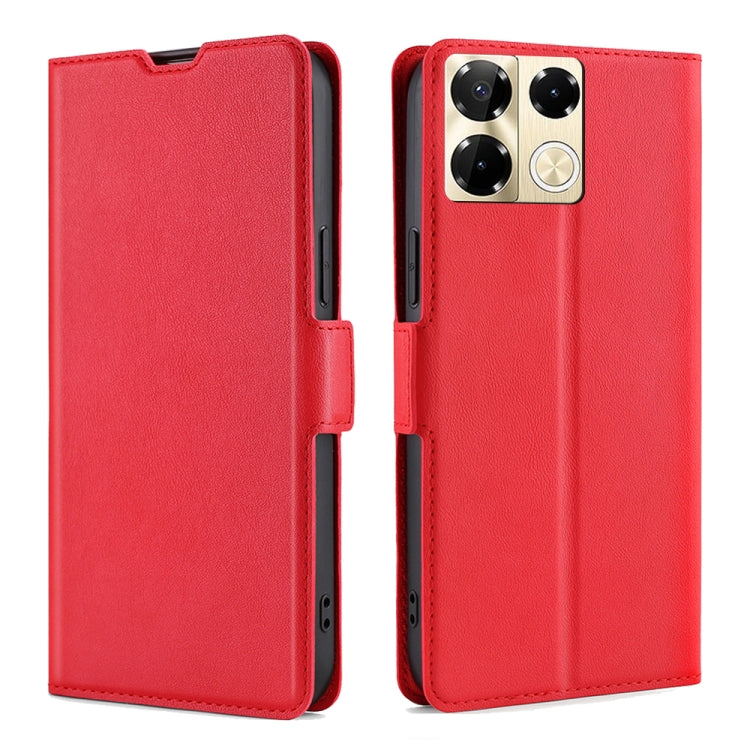 เคสโทรศัพท์หนังพลิกแนวนอนหัวเข็มขัดด้านข้างแรงดันไฟฟ้าบางเฉียบ, For Infinix Note 40 Pro 5G, For Infinix Note 40 4G, For Infinix Hot 40i, For Infinix GT 10 Pro 5G, For Infinix Smart 7 HD, For Infinix Hot 30i 4G, For Infinix Note 30 VIP 5G