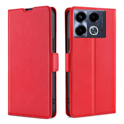 เคสโทรศัพท์หนังพลิกแนวนอนหัวเข็มขัดด้านข้างแรงดันไฟฟ้าบางเฉียบ, For Infinix Note 40 Pro 5G, For Infinix Note 40 4G, For Infinix Hot 40i, For Infinix GT 10 Pro 5G, For Infinix Smart 7 HD, For Infinix Hot 30i 4G, For Infinix Note 30 VIP 5G