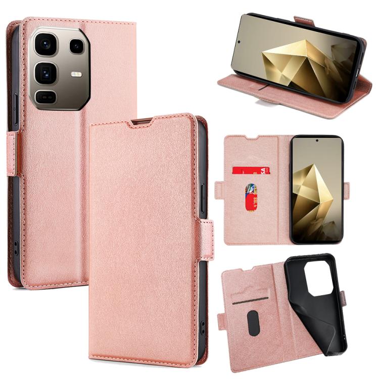 เคสโทรศัพท์หนังพลิกแนวนอนหัวเข็มขัดด้านข้างแรงดันไฟฟ้าบางเฉียบ, For Infinix Hot 60 5G, For Infinix Hot 60 Pro+ 4G, For Infinix Smart 10 4G, For Infinix Note 50s 5G, For Infinix Note 50x 5G, For Infinix Note 50 Pro+ 5G, For Infinix Note 50 4G           ...