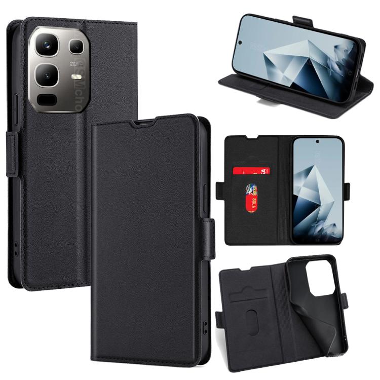 เคสโทรศัพท์หนังพลิกแนวนอนหัวเข็มขัดด้านข้างแรงดันไฟฟ้าบางเฉียบ, For Infinix Hot 60 5G, For Infinix Hot 60 Pro+ 4G, For Infinix Smart 10 4G, For Infinix Note 50s 5G, For Infinix Note 50x 5G, For Infinix Note 50 Pro+ 5G, For Infinix Note 50 4G           ...