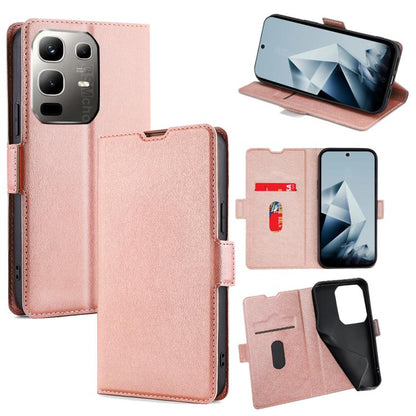 เคสโทรศัพท์หนังพลิกแนวนอนหัวเข็มขัดด้านข้างแรงดันไฟฟ้าบางเฉียบ, For Infinix Hot 60 5G, For Infinix Hot 60 Pro+ 4G, For Infinix Smart 10 4G, For Infinix Note 50s 5G, For Infinix Note 50x 5G, For Infinix Note 50 Pro+ 5G, For Infinix Note 50 4G           ...