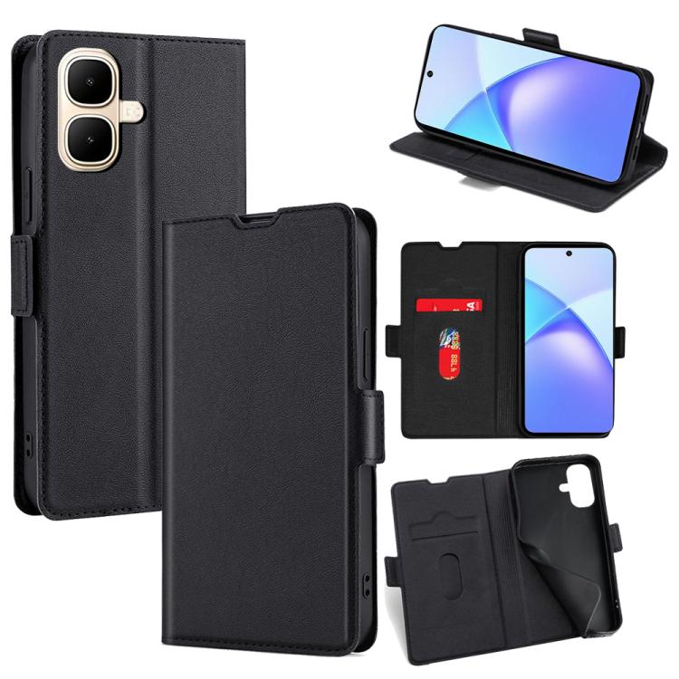 เคสโทรศัพท์หนังพลิกแนวนอนหัวเข็มขัดด้านข้างแรงดันไฟฟ้าบางเฉียบ, For Infinix Hot 60 5G, For Infinix Hot 60 Pro+ 4G, For Infinix Smart 10 4G, For Infinix Note 50s 5G, For Infinix Note 50x 5G, For Infinix Note 50 Pro+ 5G, For Infinix Note 50 4G           ...
