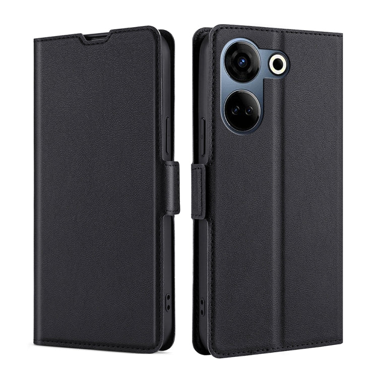 เคสโทรศัพท์หนังพลิกแนวนอนหัวเข็มขัดด้านข้างแรงดันไฟฟ้าบางเฉียบ, For Tecno Camon 20 Premier 5G, For Tecno Camon 20 Pro 5G, For Tecno Camon 20 Pro 4G
