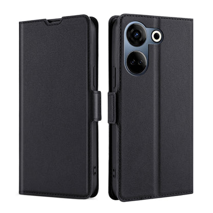 เคสโทรศัพท์หนังพลิกแนวนอนหัวเข็มขัดด้านข้างแรงดันไฟฟ้าบางเฉียบ, For Tecno Camon 20 Premier 5G, For Tecno Camon 20 Pro 5G, For Tecno Camon 20 Pro 4G