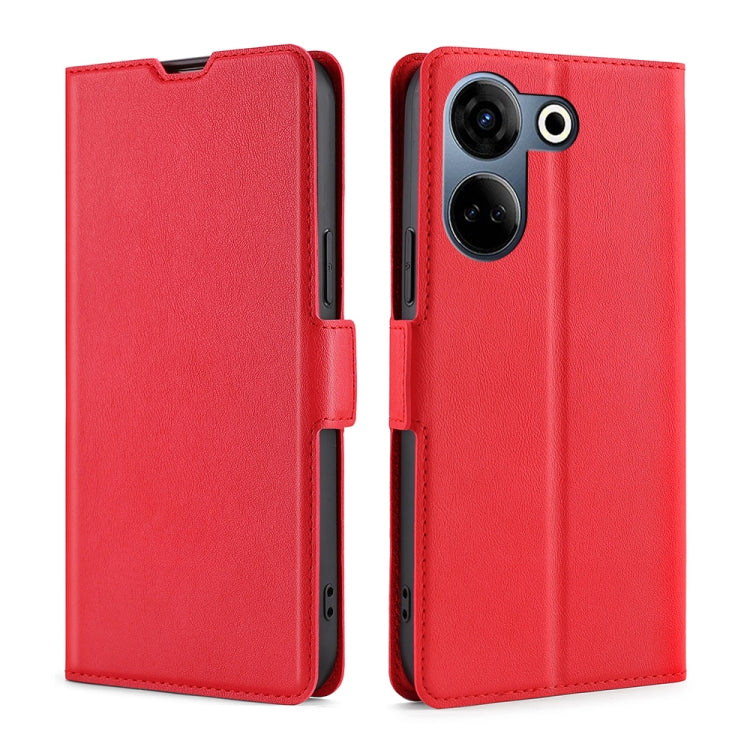 เคสโทรศัพท์หนังพลิกแนวนอนหัวเข็มขัดด้านข้างแรงดันไฟฟ้าบางเฉียบ, For Tecno Camon 20 Premier 5G, For Tecno Camon 20 Pro 5G, For Tecno Camon 20 Pro 4G