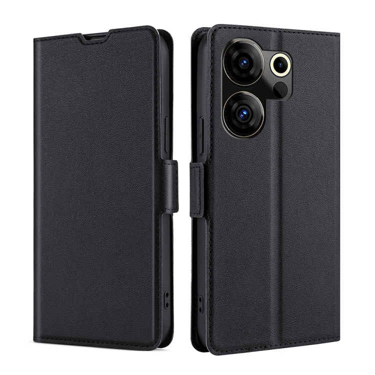 เคสโทรศัพท์หนังพลิกแนวนอนหัวเข็มขัดด้านข้างแรงดันไฟฟ้าบางเฉียบ, For Tecno Camon 20 Premier 5G, For Tecno Camon 20 Pro 5G, For Tecno Camon 20 Pro 4G