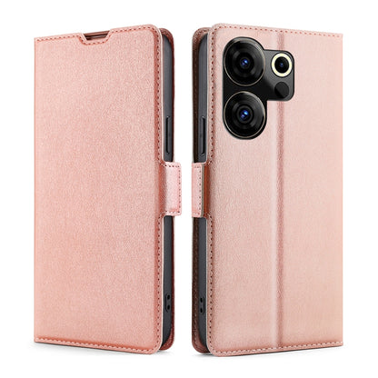 เคสโทรศัพท์หนังพลิกแนวนอนหัวเข็มขัดด้านข้างแรงดันไฟฟ้าบางเฉียบ, For Tecno Camon 20 Premier 5G, For Tecno Camon 20 Pro 5G, For Tecno Camon 20 Pro 4G