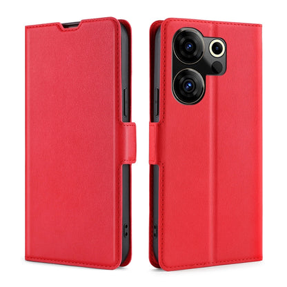เคสโทรศัพท์หนังพลิกแนวนอนหัวเข็มขัดด้านข้างแรงดันไฟฟ้าบางเฉียบ, For Tecno Camon 20 Premier 5G, For Tecno Camon 20 Pro 5G, For Tecno Camon 20 Pro 4G