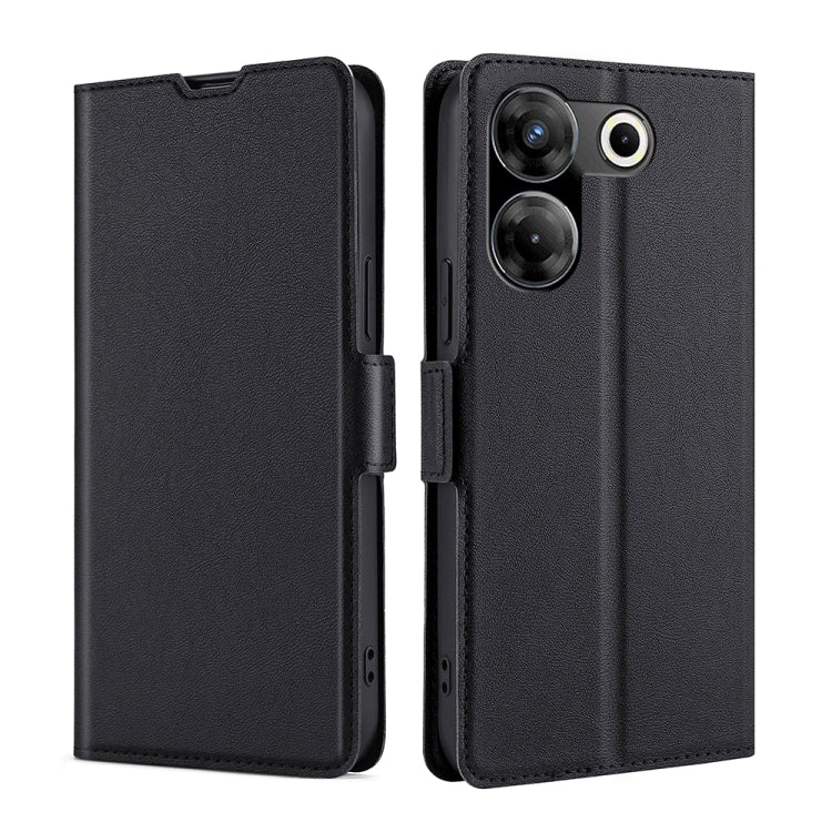 เคสโทรศัพท์หนังพลิกแนวนอนหัวเข็มขัดด้านข้างแรงดันไฟฟ้าบางเฉียบ, For Tecno Camon 20 Premier 5G, For Tecno Camon 20 Pro 5G, For Tecno Camon 20 Pro 4G