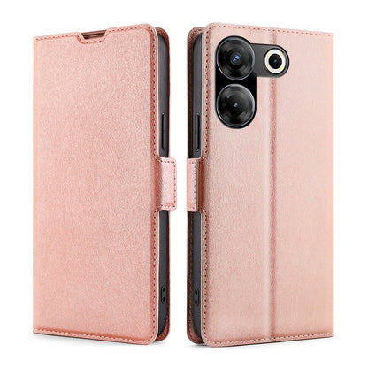 เคสโทรศัพท์หนังพลิกแนวนอนหัวเข็มขัดด้านข้างแรงดันไฟฟ้าบางเฉียบ, For Tecno Camon 20 Premier 5G, For Tecno Camon 20 Pro 5G, For Tecno Camon 20 Pro 4G