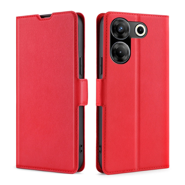 เคสโทรศัพท์หนังพลิกแนวนอนหัวเข็มขัดด้านข้างแรงดันไฟฟ้าบางเฉียบ, For Tecno Camon 20 Premier 5G, For Tecno Camon 20 Pro 5G, For Tecno Camon 20 Pro 4G