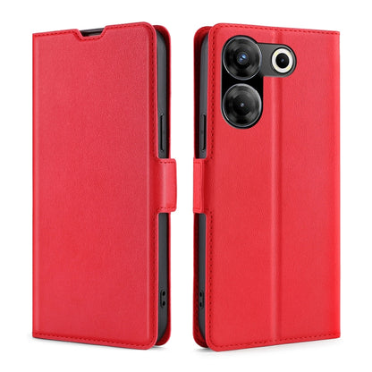 เคสโทรศัพท์หนังพลิกแนวนอนหัวเข็มขัดด้านข้างแรงดันไฟฟ้าบางเฉียบ, For Tecno Camon 20 Premier 5G, For Tecno Camon 20 Pro 5G, For Tecno Camon 20 Pro 4G