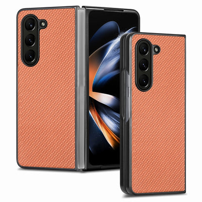 เคสโทรศัพท์ฝาหลังลายคาร์บอนไฟเบอร์, For Samsung Galaxy Z Fold5