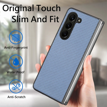 เคสโทรศัพท์ฝาหลังลายคาร์บอนไฟเบอร์, For Samsung Galaxy Z Fold5