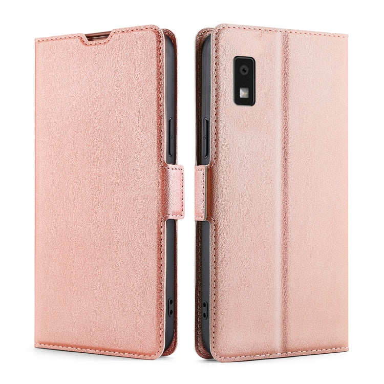 เคสโทรศัพท์หนังพลิกแนวนอนหัวเข็มขัดด้านข้างแรงดันไฟฟ้าบางเฉียบ, For Sharp Aquos R10, For Sharp Aqous wish5, For Sharp Aquos Wish4, For Sharp Aquos R9, For Sharp Aquos Sense 8, For Sharp Aquos R8 Pro SH-51D, For Sharp Aquos R8 SH-52D, For Sharp Aqous Wish3