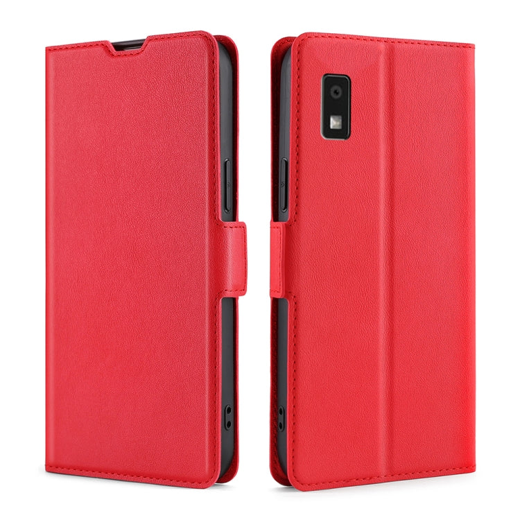 เคสโทรศัพท์หนังพลิกแนวนอนหัวเข็มขัดด้านข้างแรงดันไฟฟ้าบางเฉียบ, For Sharp Aquos R10, For Sharp Aqous wish5, For Sharp Aquos Wish4, For Sharp Aquos R9, For Sharp Aquos Sense 8, For Sharp Aquos R8 Pro SH-51D, For Sharp Aquos R8 SH-52D, For Sharp Aqous Wish3