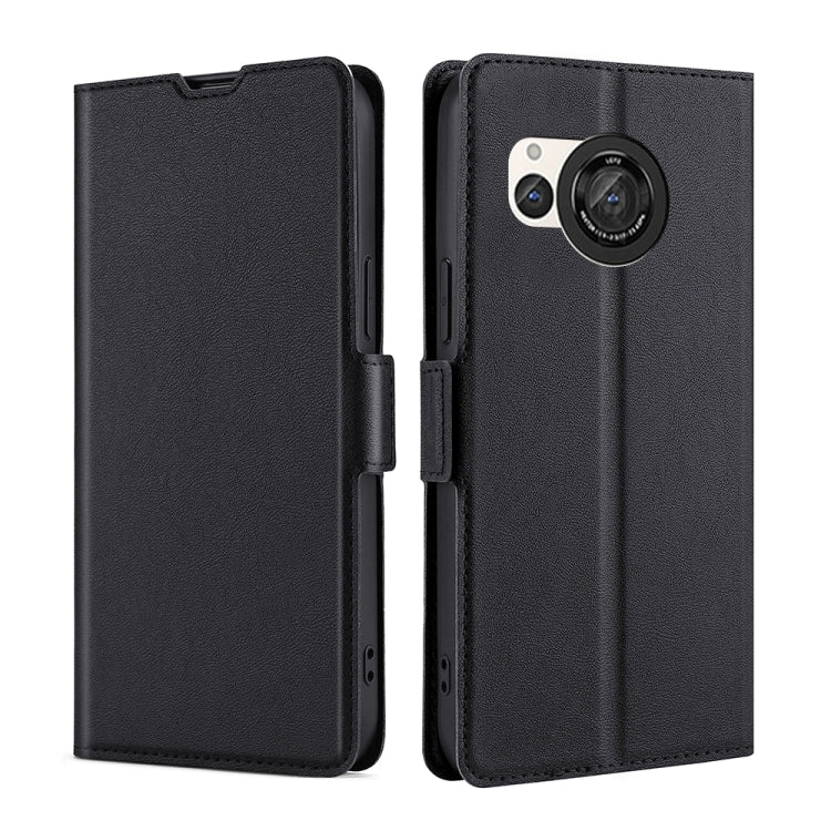 เคสโทรศัพท์หนังพลิกแนวนอนหัวเข็มขัดด้านข้างแรงดันไฟฟ้าบางเฉียบ, For Sharp Aquos R10, For Sharp Aqous wish5, For Sharp Aquos Wish4, For Sharp Aquos R9, For Sharp Aquos Sense 8, For Sharp Aquos R8 Pro SH-51D, For Sharp Aquos R8 SH-52D, For Sharp Aqous Wish3