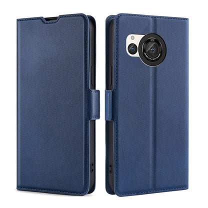 เคสโทรศัพท์หนังพลิกแนวนอนหัวเข็มขัดด้านข้างแรงดันไฟฟ้าบางเฉียบ, For Sharp Aquos R10, For Sharp Aqous wish5, For Sharp Aquos Wish4, For Sharp Aquos R9, For Sharp Aquos Sense 8, For Sharp Aquos R8 Pro SH-51D, For Sharp Aquos R8 SH-52D, For Sharp Aqous Wish3