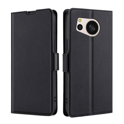 เคสโทรศัพท์หนังพลิกแนวนอนหัวเข็มขัดด้านข้างแรงดันไฟฟ้าบางเฉียบ, For Sharp Aquos R10, For Sharp Aqous wish5, For Sharp Aquos Wish4, For Sharp Aquos R9, For Sharp Aquos Sense 8, For Sharp Aquos R8 Pro SH-51D, For Sharp Aquos R8 SH-52D, For Sharp Aqous Wish3