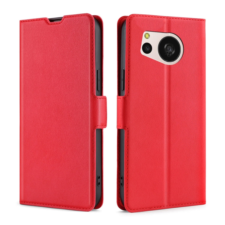 เคสโทรศัพท์หนังพลิกแนวนอนหัวเข็มขัดด้านข้างแรงดันไฟฟ้าบางเฉียบ, For Sharp Aquos R10, For Sharp Aqous wish5, For Sharp Aquos Wish4, For Sharp Aquos R9, For Sharp Aquos Sense 8, For Sharp Aquos R8 Pro SH-51D, For Sharp Aquos R8 SH-52D, For Sharp Aqous Wish3