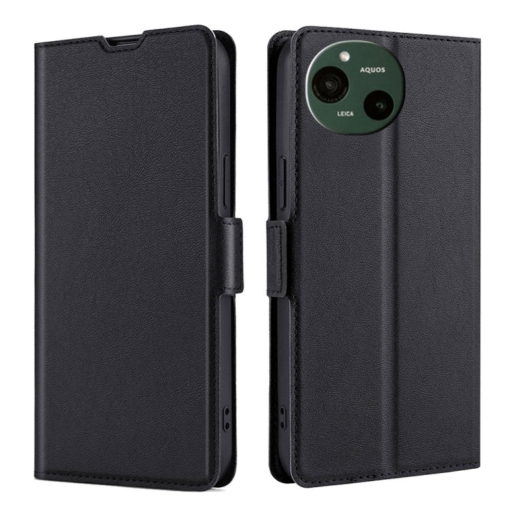เคสโทรศัพท์หนังพลิกแนวนอนหัวเข็มขัดด้านข้างแรงดันไฟฟ้าบางเฉียบ, For Sharp Aquos R10, For Sharp Aqous wish5, For Sharp Aquos Wish4, For Sharp Aquos R9, For Sharp Aquos Sense 8, For Sharp Aquos R8 Pro SH-51D, For Sharp Aquos R8 SH-52D, For Sharp Aqous Wish3