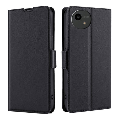 เคสโทรศัพท์หนังพลิกแนวนอนหัวเข็มขัดด้านข้างแรงดันไฟฟ้าบางเฉียบ, For Sharp Aquos R10, For Sharp Aqous wish5, For Sharp Aquos Wish4, For Sharp Aquos R9, For Sharp Aquos Sense 8, For Sharp Aquos R8 Pro SH-51D, For Sharp Aquos R8 SH-52D, For Sharp Aqous Wish3